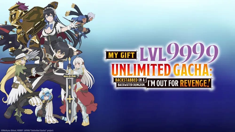 Nowlu interpreta el tema de cierre para ‘My Gift Lvl 9999 Unlimited Gacha: Backstabbed in a Backwater Dungeon, I’m Out for Revenge!’ Anime