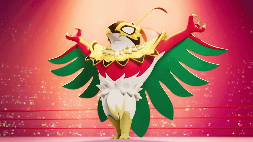 Mega Hawlucha, el Pokémon de la Lucha, entra en el ring en Pokémon Legends: Z-A