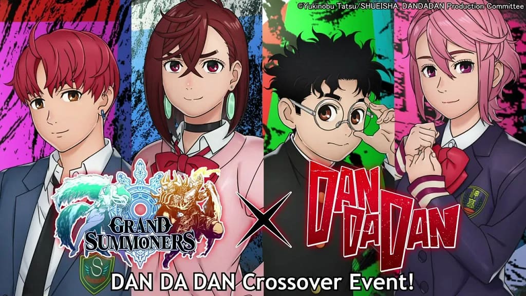 Grand Summoners x DAN DA DAN ya disponible en 76 territorios en todo el mundo!
