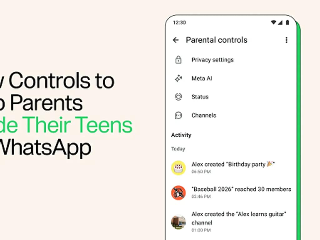 WhatsApp lanza controles parentales para adolescentes y añade límites a grupos, Estados y Meta AI