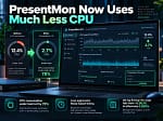 Intel: PresentMon 2.6.0 reduce 78% el uso de CPU y llega soporte para flujos de rendimiento más eficientes