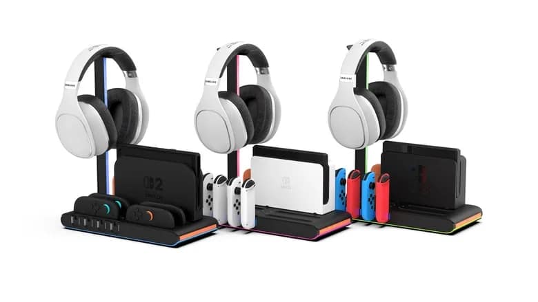 ¡iMP Gaming presenta y entrega! El DLX2 + LED Multi-Function Charge Stand para Nintendo Switch 1 | 2 y OLED